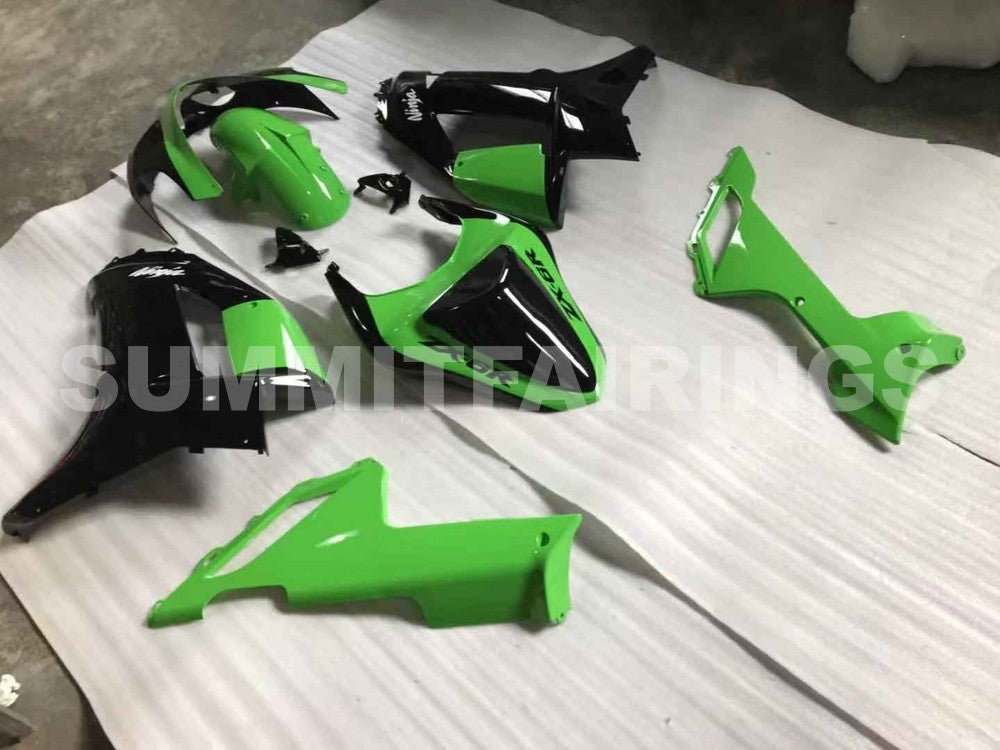 Fairings For Kawasaki ZX6R ZX636 Green Black Ninja ZX6R (2007-2008)