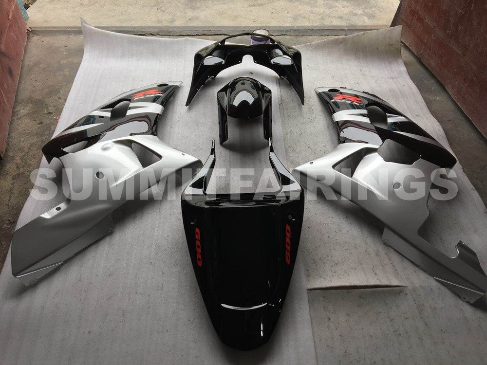 Fairings For Suzuki - GSXR600-750 K1 2001-2003 Black Silver