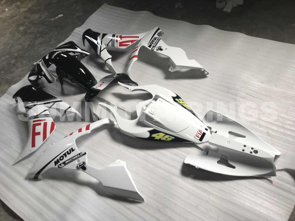 Fairings For Yamaha YZF-R1 Black White No.46 FIAT (2004-2006)