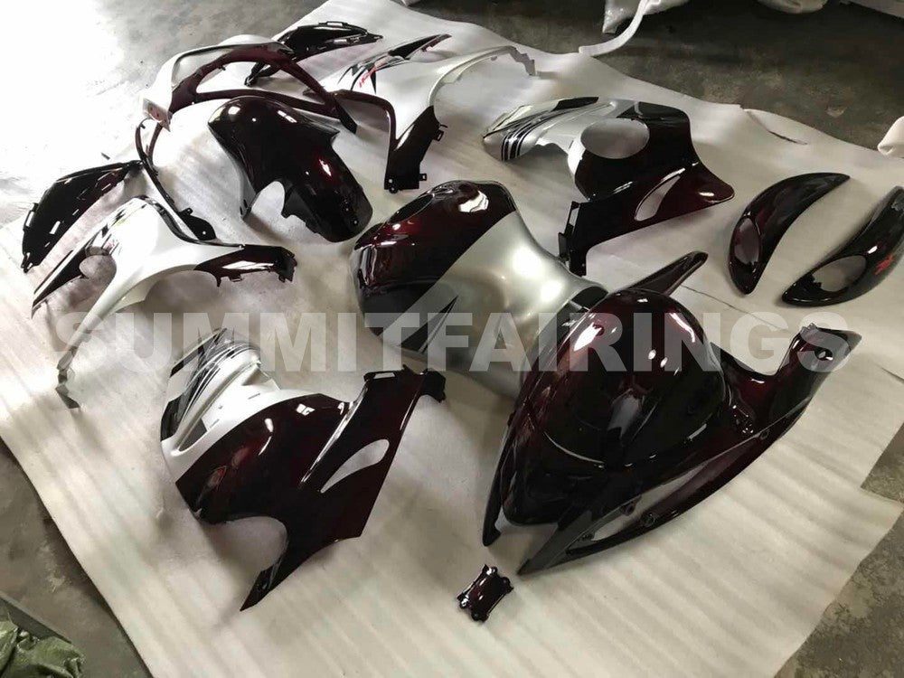 FAIRINGS FOR SUZUKI GSX-R1300 HAYABUSA, 2008-2020 - SILVER & GLOSSY BLACK