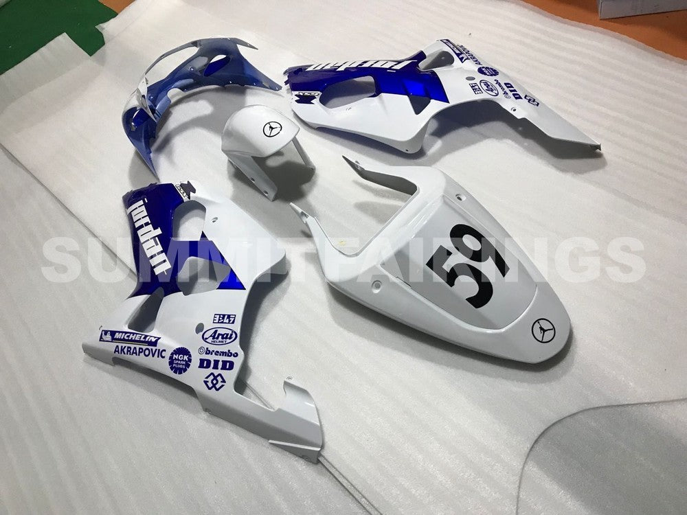 Fairings For Suzuki GSXR 750 White Blue Jordan GSXR (2001-2003)