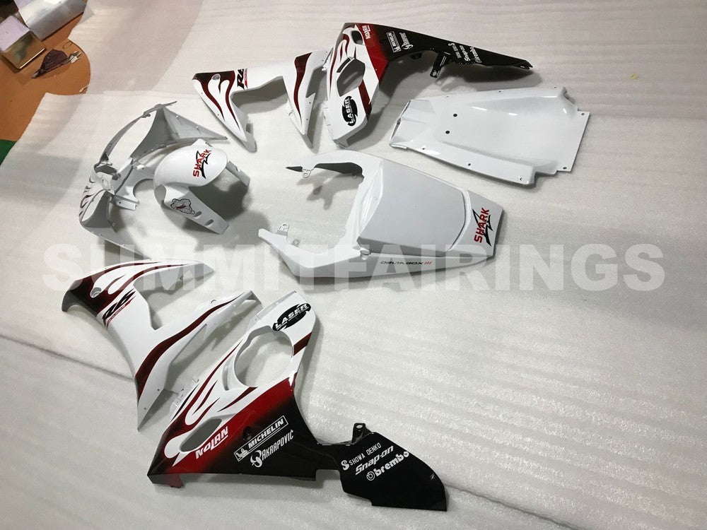 Fairings For Yamaha YZF-R6 White & Black Red Flame R6 (2005)