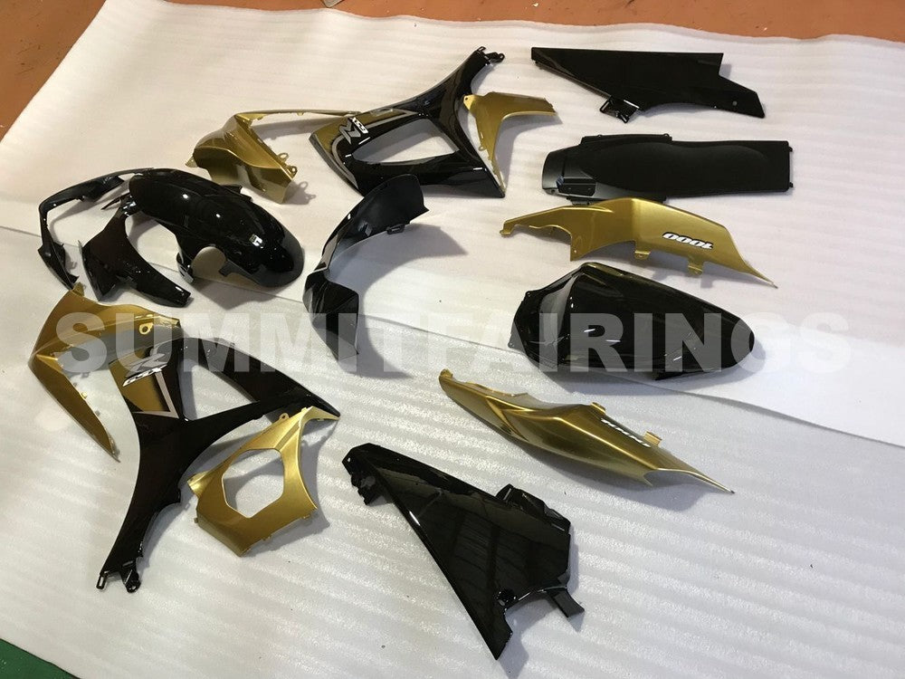 Fairings For Suzuki GSXR 1000 Black & Gold GSXR (2007-2008)