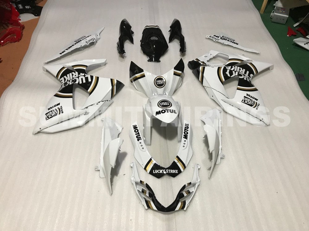 Fairings For Suzuki GSXR 1000 White Black Gold (2009-2016)