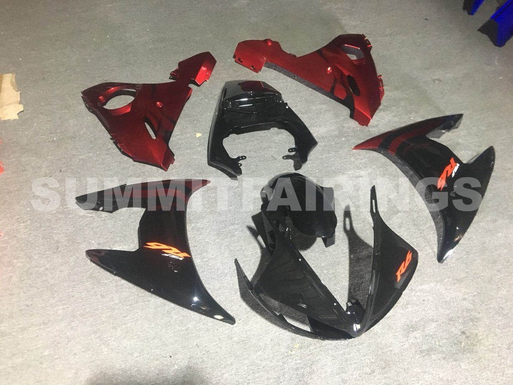 Fairings For Yamaha - YZF-600 R6 2005 Black and Orange