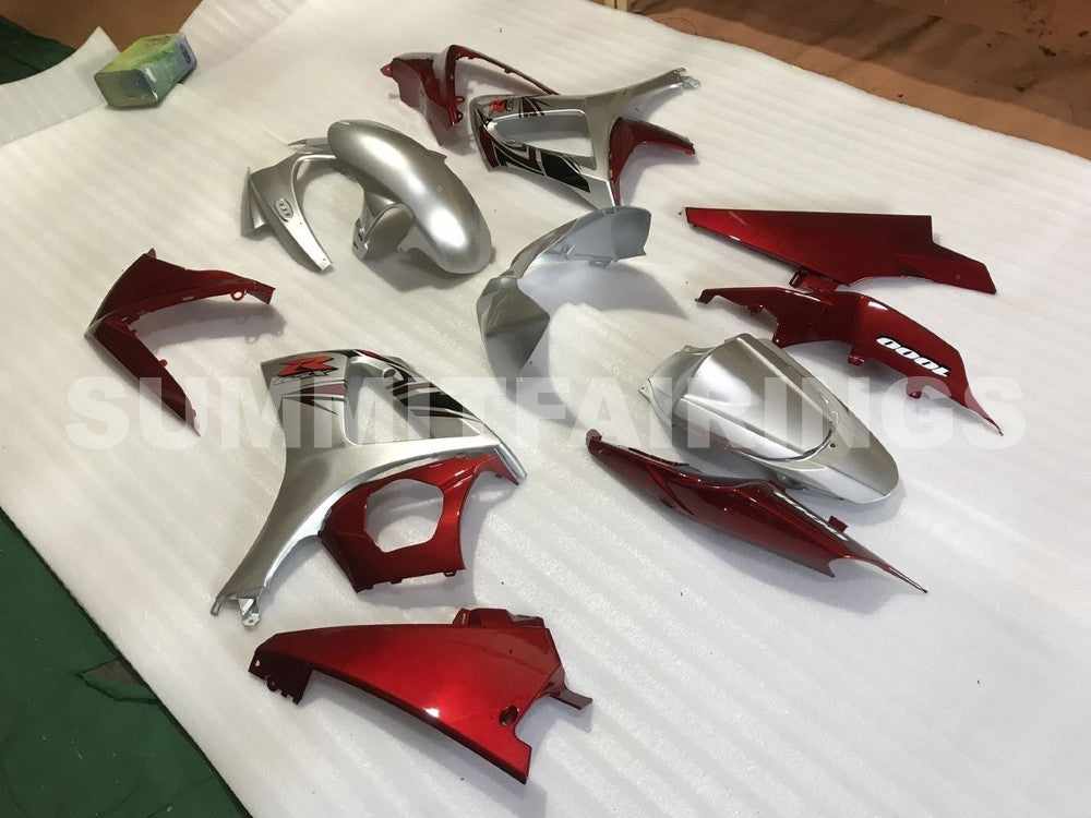 Fairings For Suzuki - GSXR1000 K7 07-08 Red Silver