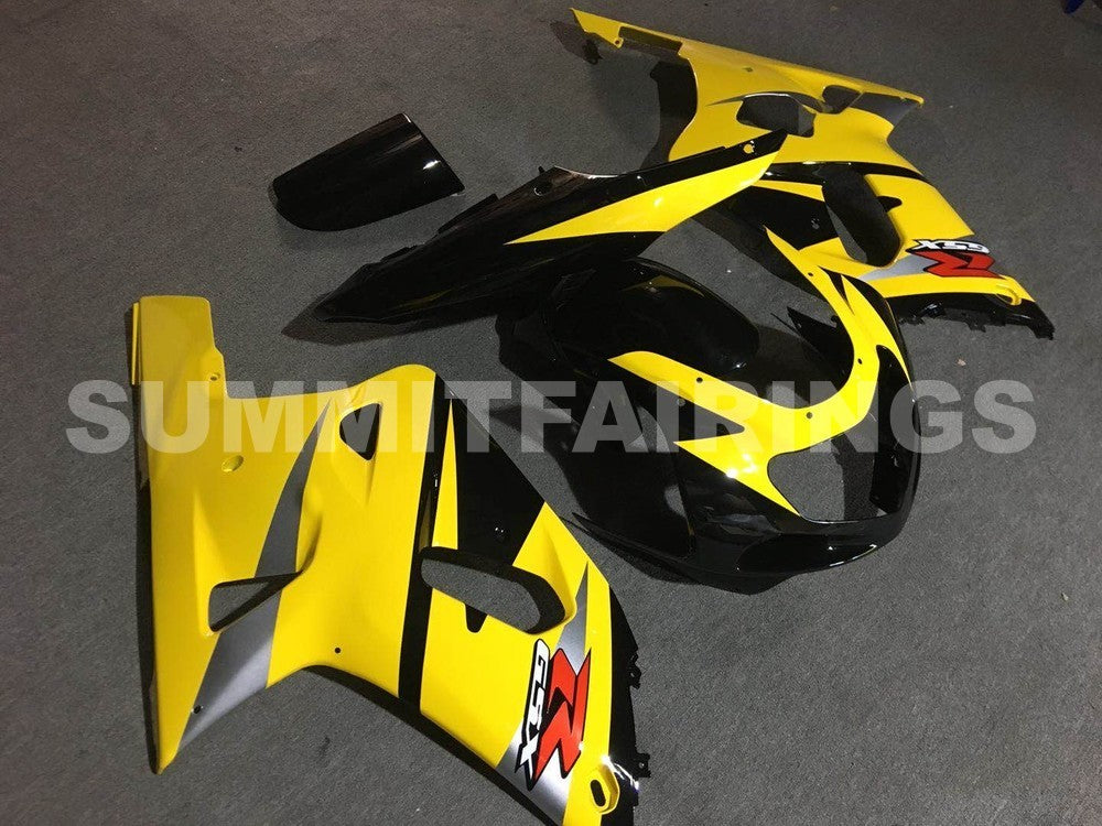 Fairings For Suzuki - GSXR600-750 K1 2001-2003 Yellow Black Silver