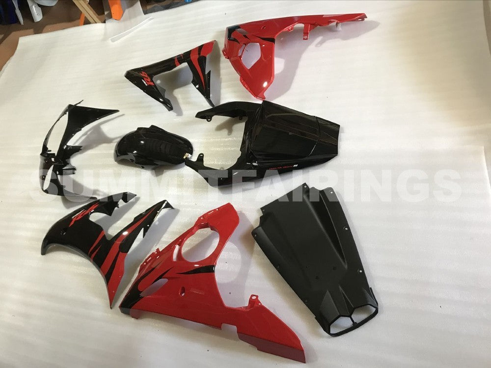 Fairings For Yamaha R6 2003-2004 - Black Red Flame