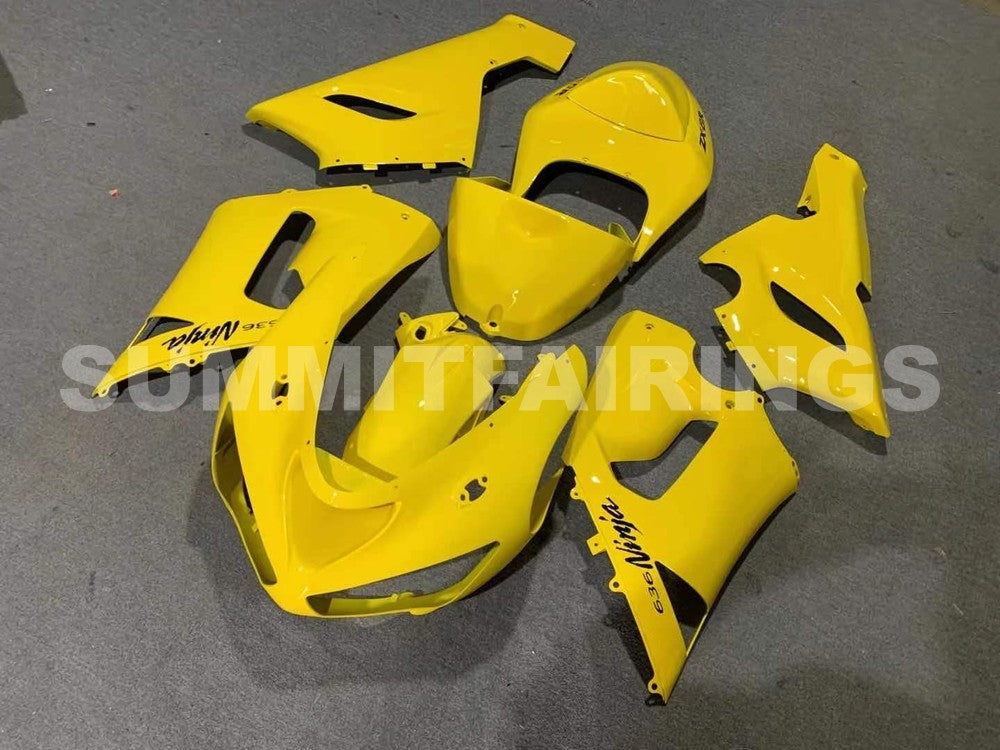 Fairings For Kawasaki ZX6R 636 Yellow Black Ninja (2005-2006)