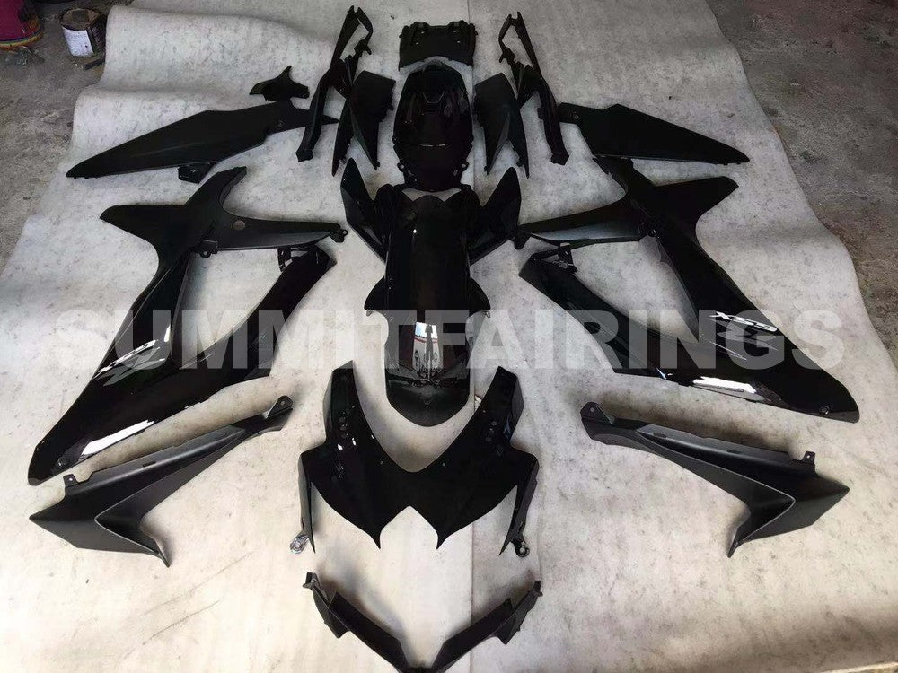 Fairings For Suzuki - GSXR600-750 K8 2008-2010 Matt Black Gloss Black