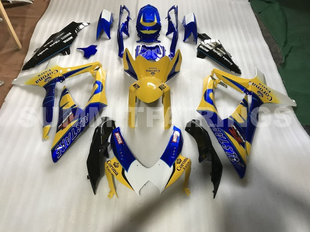 Fairings For Suzuki GSXR 600 750 Yellow Blue (2008-2009-2010)