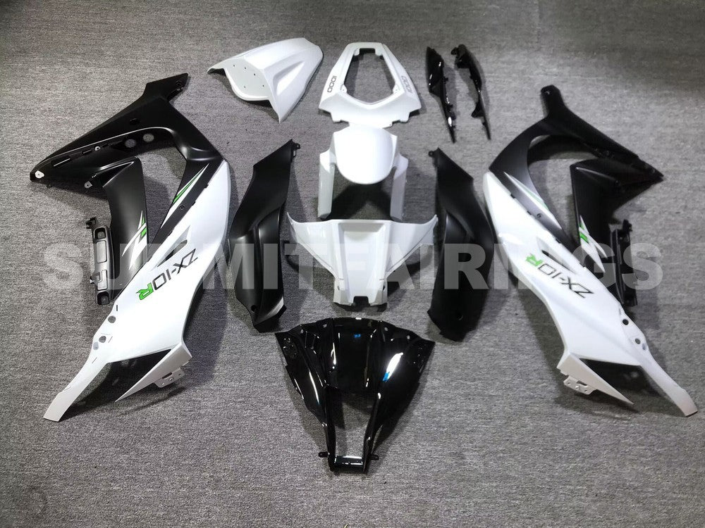 Fairings For Plastics Kawasaki ZX10R Ninja White Black ZX10R (2011-2015)