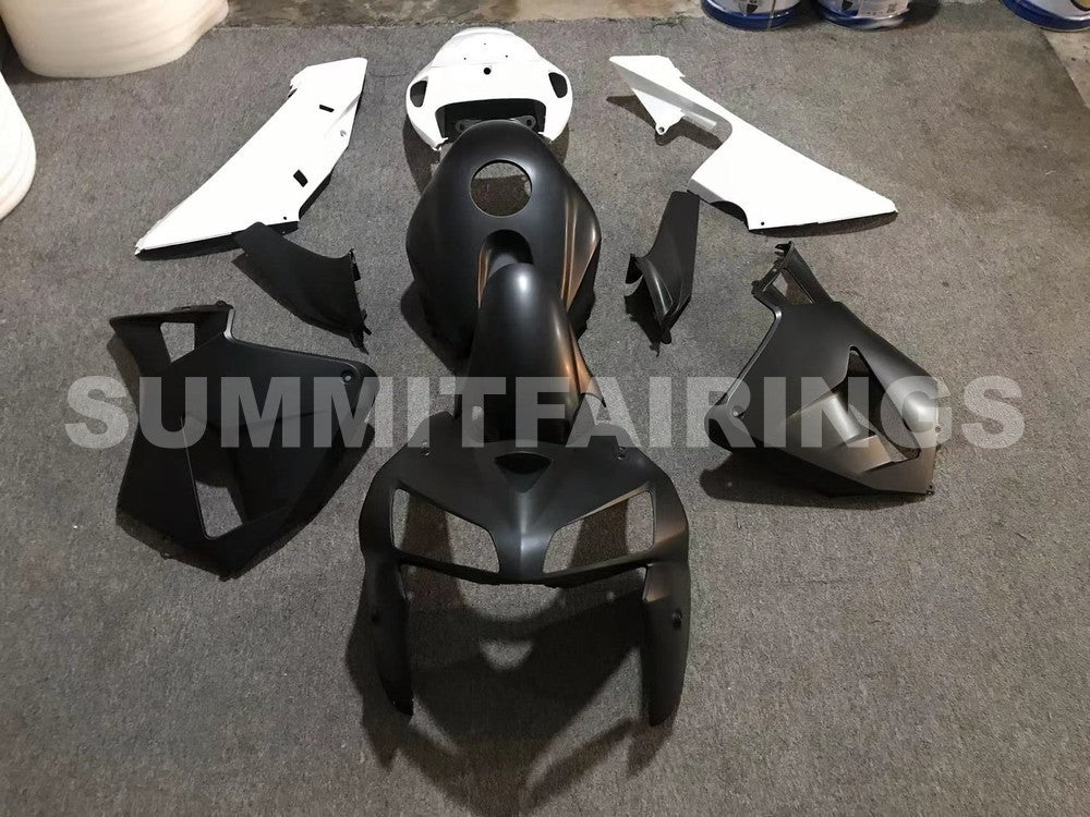 Fairings For Honda CBR 600 RR Matte Black & White Honda (2005-2006)