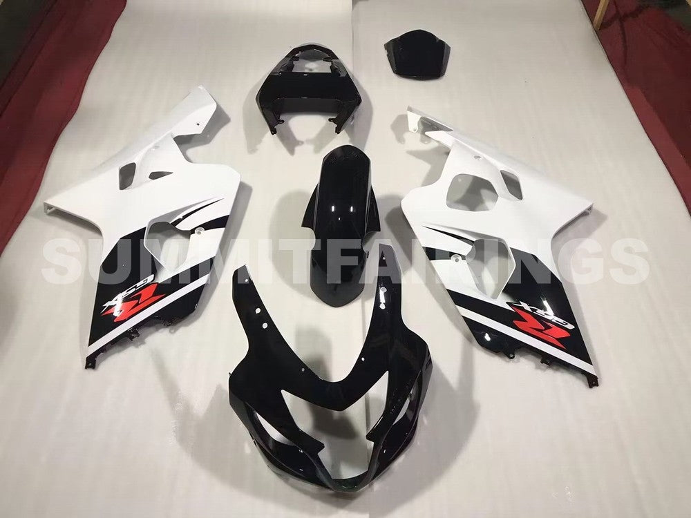 Fairings For Suzuki - GSXR600-750 K4 04-05 Black White
