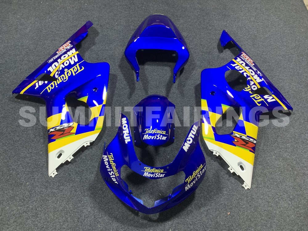 Fairings For Suzuki GSXR 1000 Blue Movistar (2000-2002)