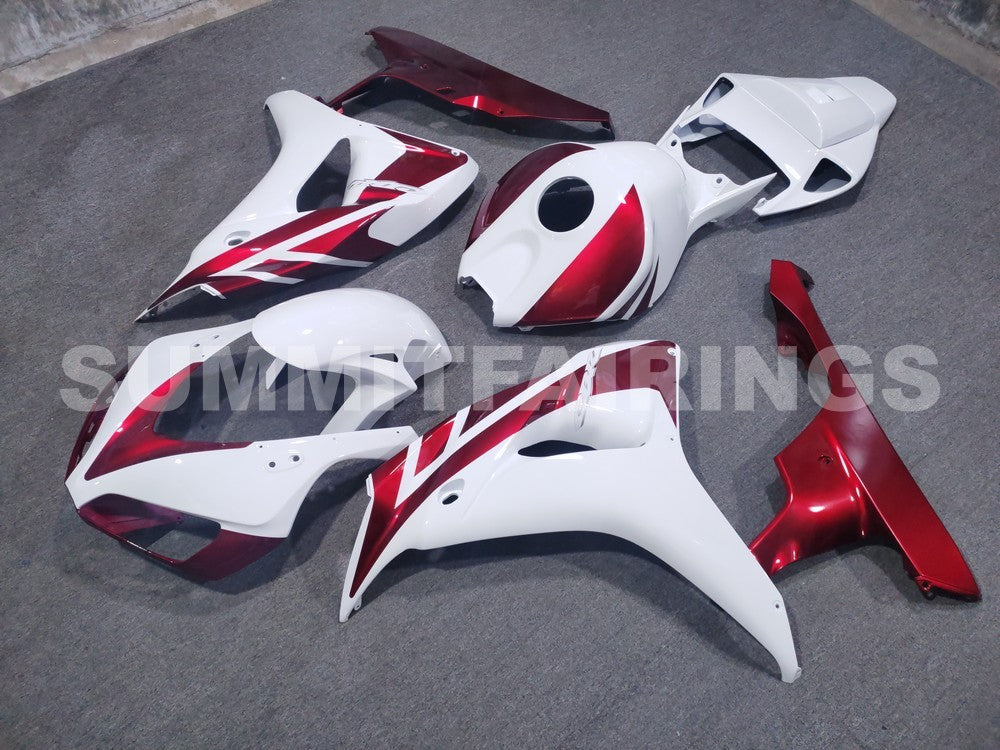 Fairings For Honda CBR 1000 RR White & Cherry Red Honda (2006-2007)