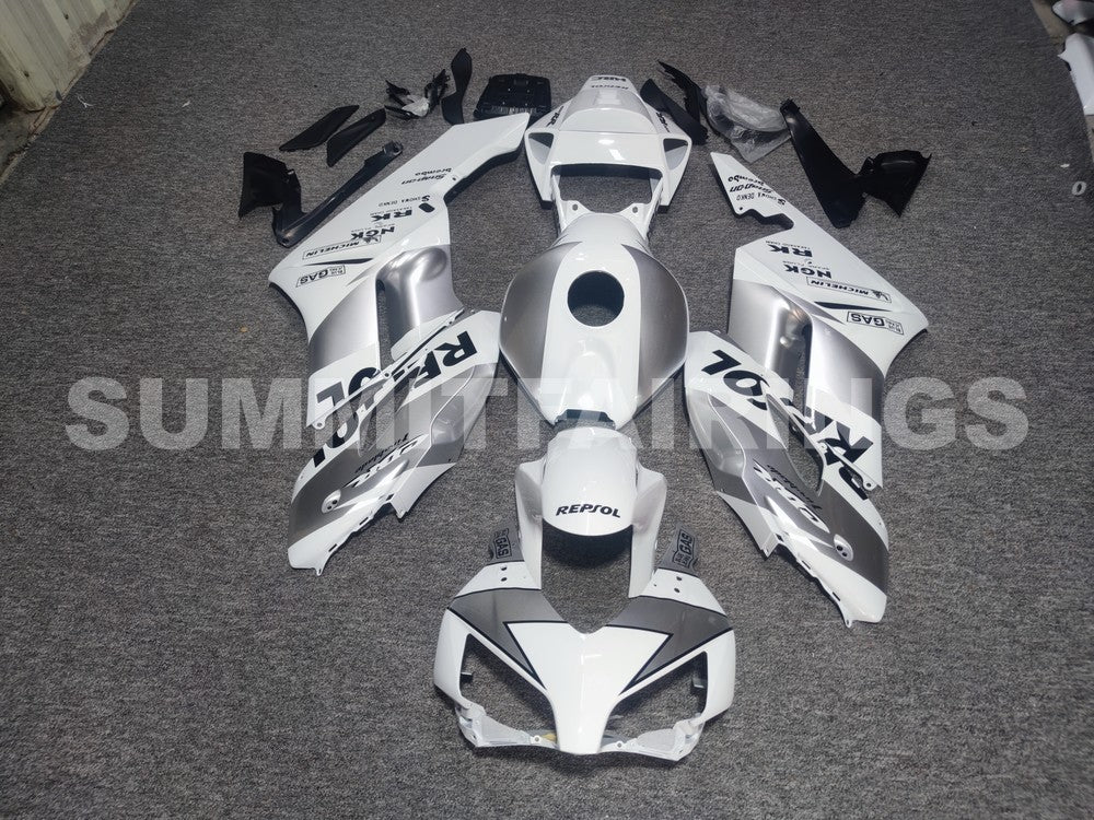 Fairings For Honda CBR 1000 RR, 2004-2005 - White & Silver