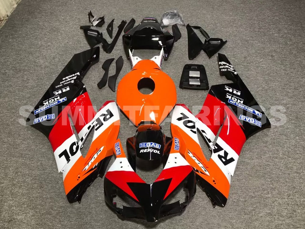 Fairings For Honda CBR 1000 RR, 2004-2005 - Black & Orange