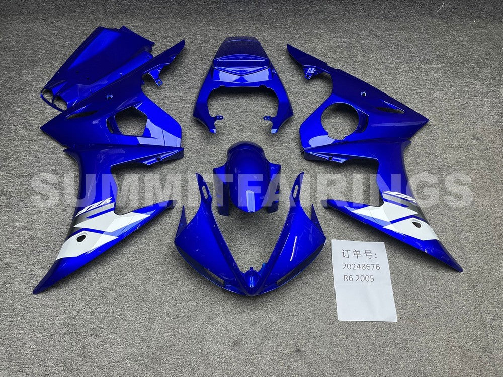 Fairings For Yamaha YZF-R6 Blue White R6 (2005)