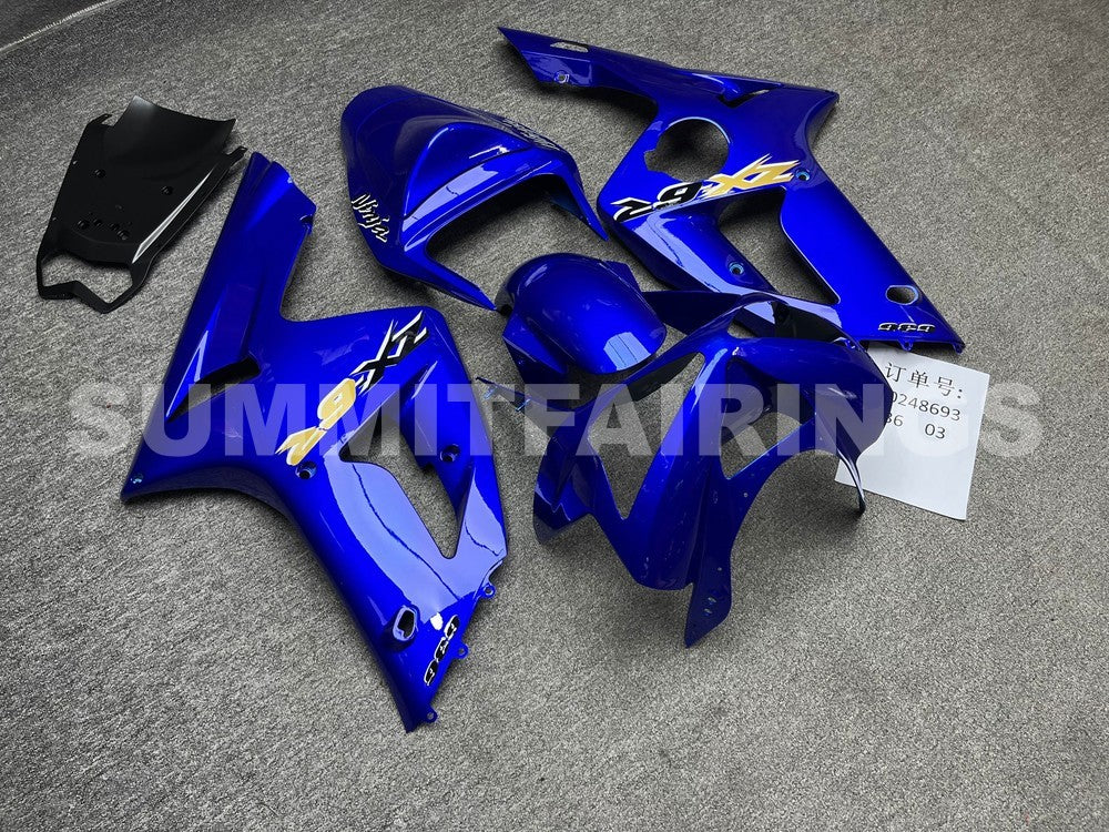 Fairings For Kawasaki ZX6R 636 Blue Ninja (2003-2004)