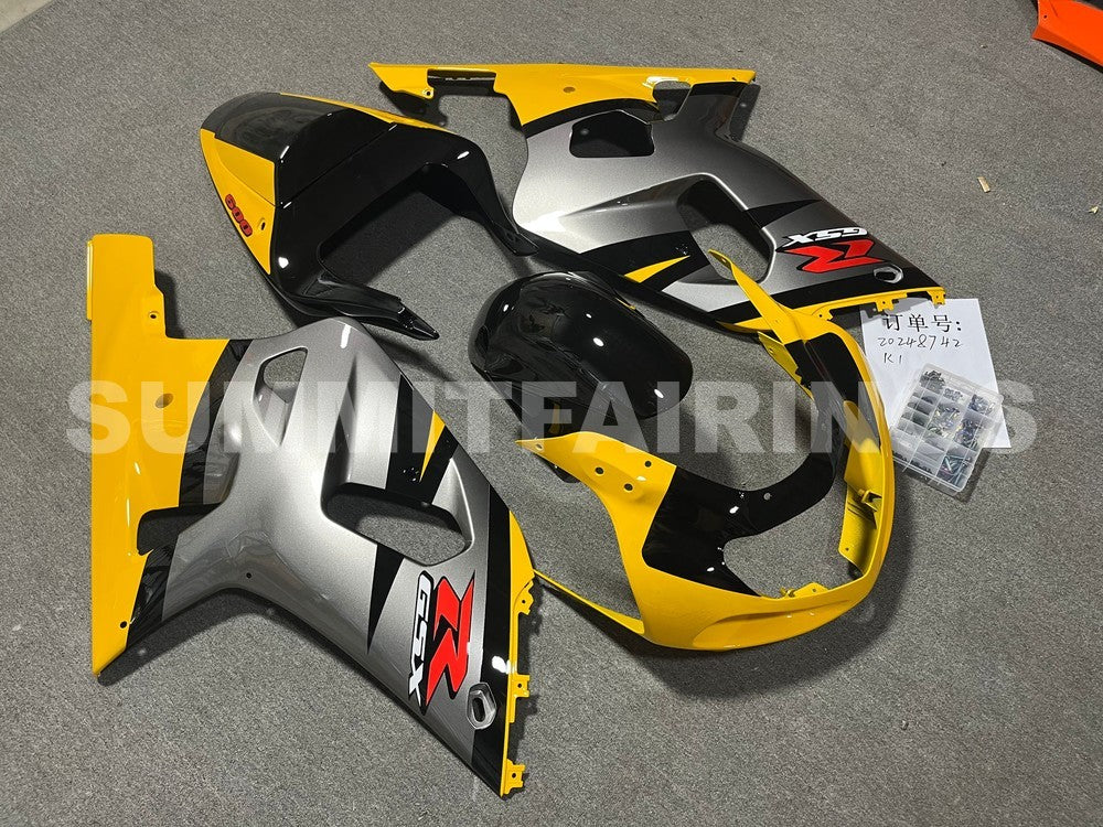 Fairings For Suzuki GSXR 600 Silver & Yellow GSXR (2001-2003)