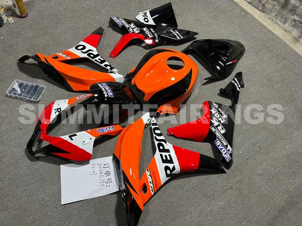 Fairings For Honda CBR 600 RR, 2007-2008 - Orange & Black
