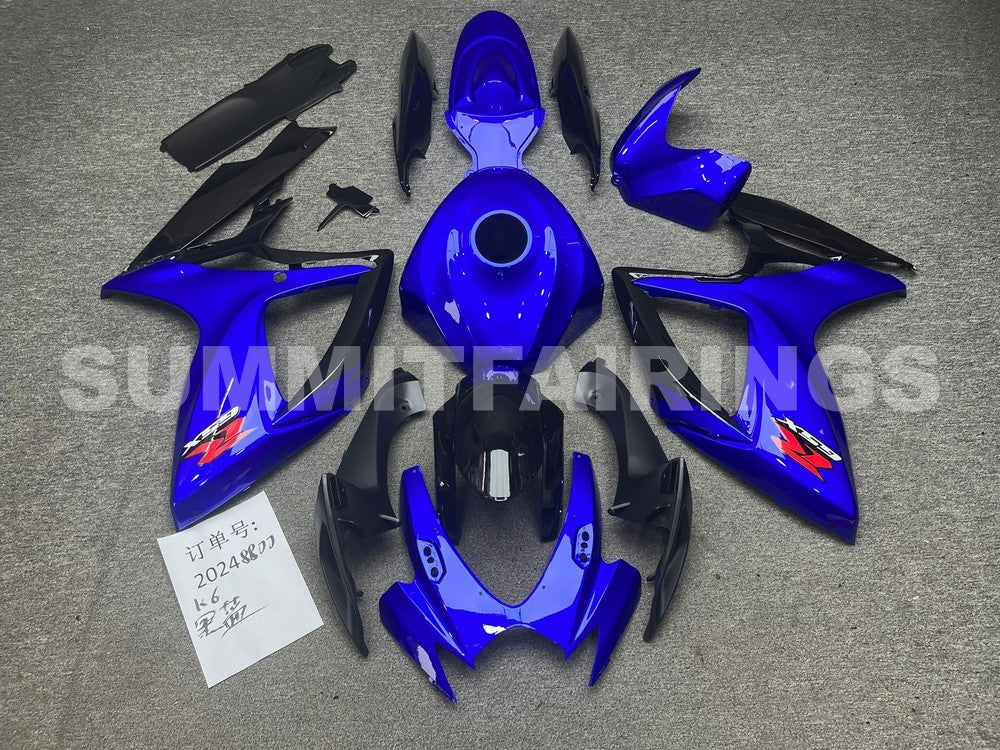 00 Fairings For Suzuki - GSXR600-750 K6 06-07 Blue (Custom)