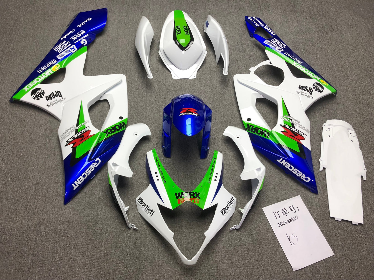 Fairings For Suzuki GSXR 1000 Multi-Color Crescent (2005-2006)