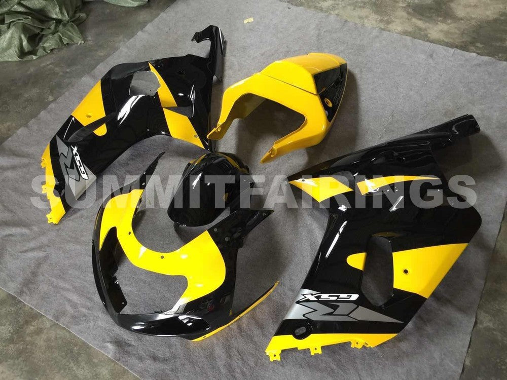 Fairings For Suzuki GSXR 600 Black & Yellow GSXR (2001-2003)