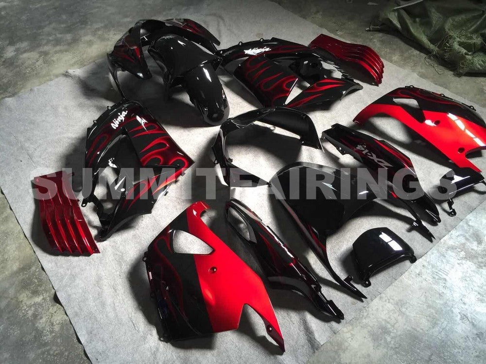 Fairings For Kawasaki Ninja ZX-14R (2006-2011) Red Flame