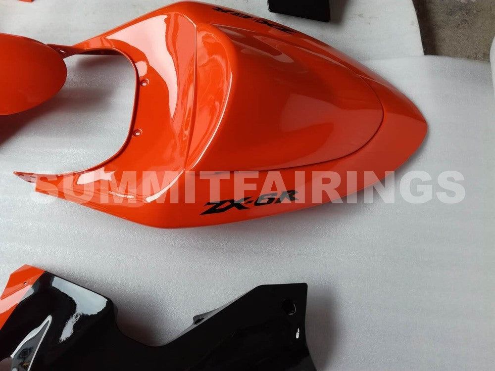 Fairings For Kawasaki ZX6R 636 Orange Black elf Ninja (2005-2006)
