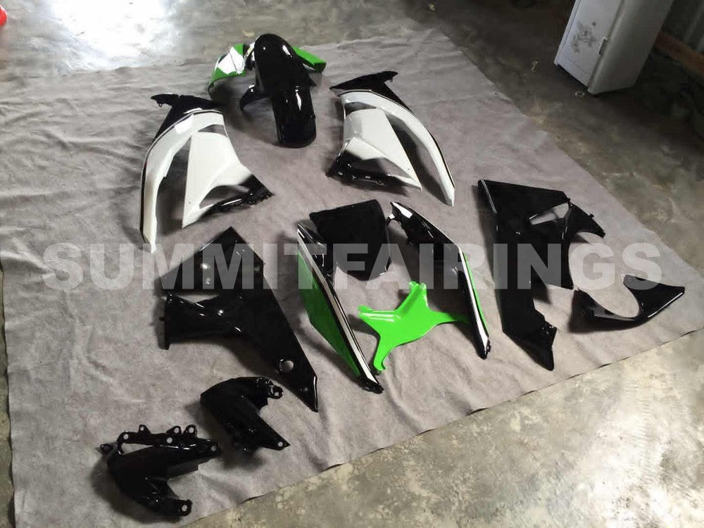 2009-2012 Fairings For Kawasaki ZX6R ZX636 Green White Black Ninja