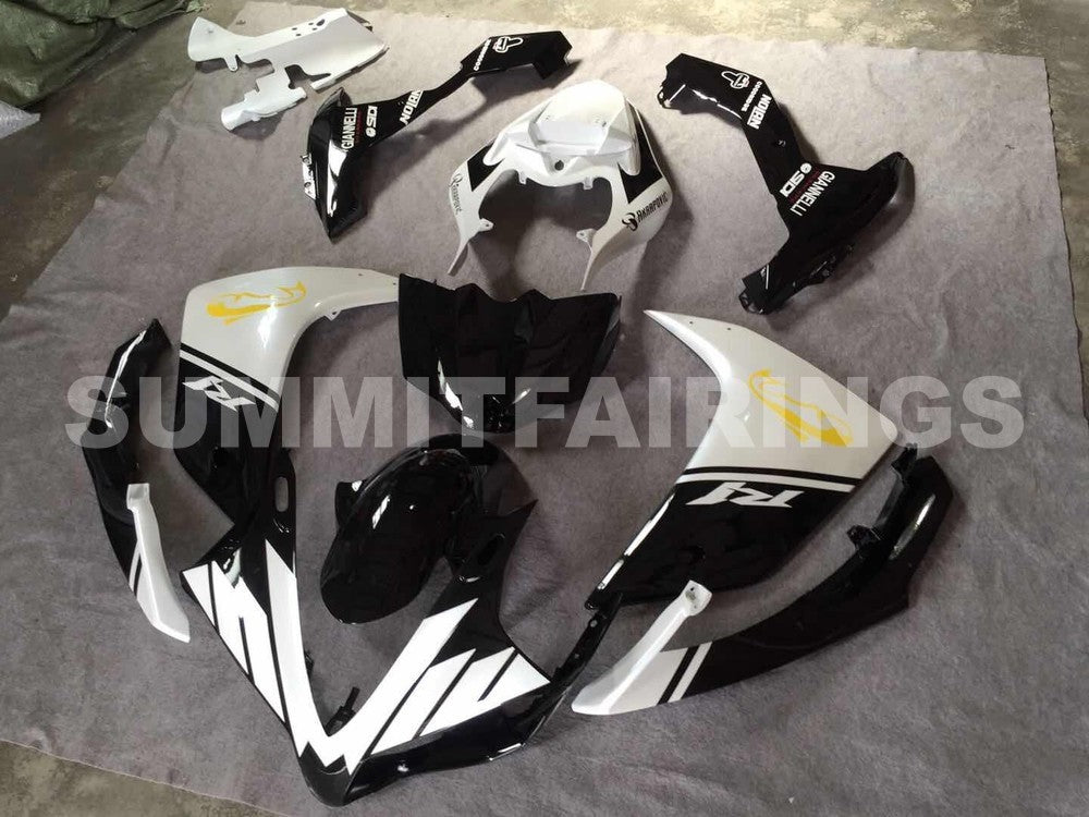 Fairings For Yamaha - YZF1000 R1 07-08 Black White