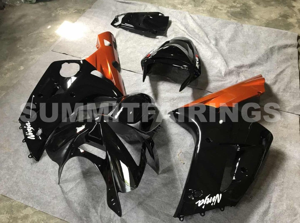 Fairings For Kawasaki ZX6R 636 Black Red ZX6R (2003-2004)