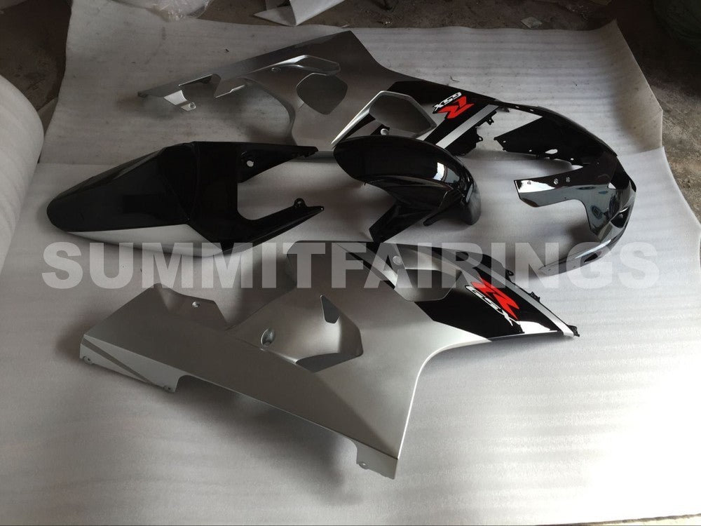 Fairings For Suzuki GSXR 600 750 Black Silver GSXR (2004-2005)