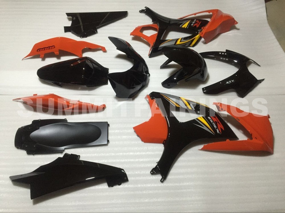Fairings For Suzuki GSXR 1000 Black & Orange GSXR (2007-2008)
