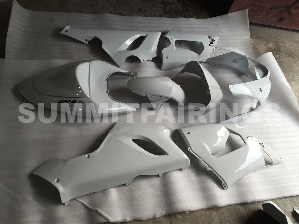 Fairings For Kawasaki ZX6R 636 Pure White ZX6R Ninja (2005-2006)