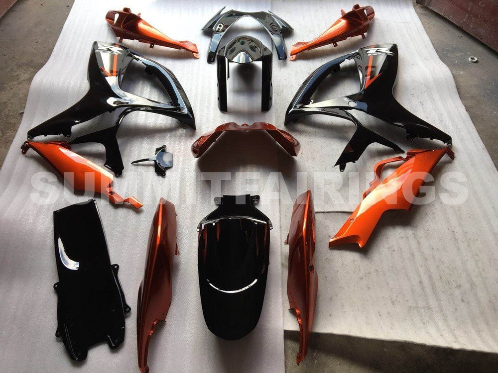 Fairings For Suzuki GSX-R600 / 750, 2006-2007 - Gloss Black & Orange