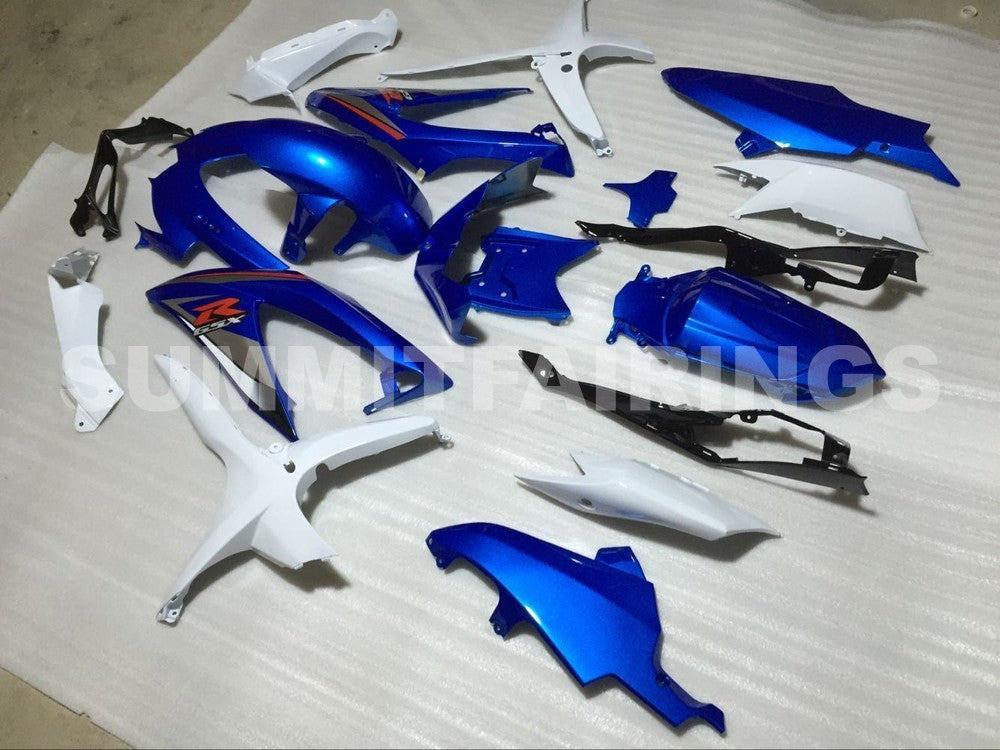 Fairings For Suzuki - GSXR600-750 K8 2008-2010 Blue White 2