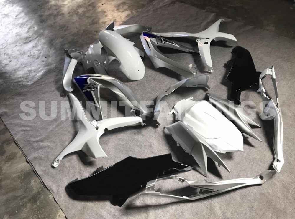Fairings For Suzuki - GSXR600-750 K8 2008-2010 Silver White