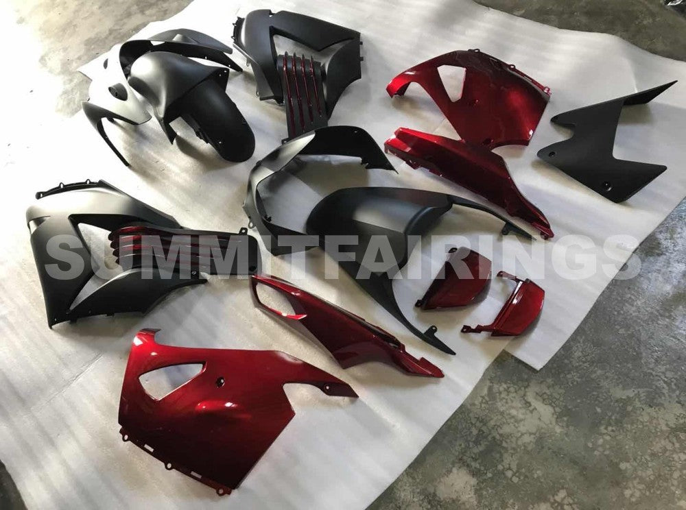 Fairings For Kawasaki ZX-14R, 2006-2011 - Matte Black & Red