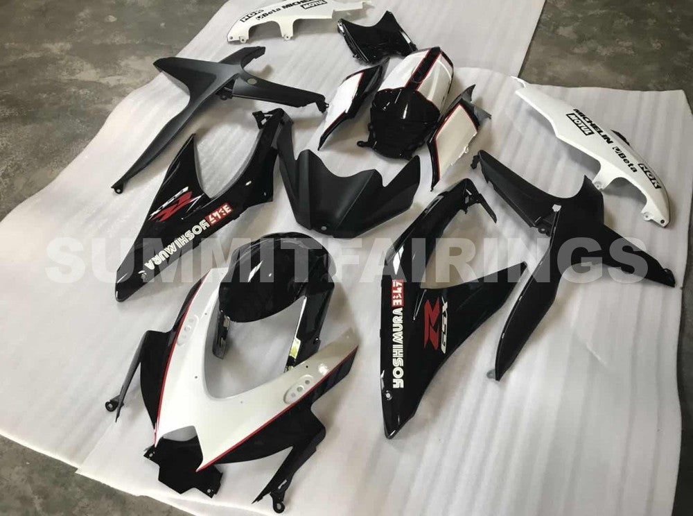 Fairings For Suzuki GSXR 600 750 Black White GSXR (2008-2009-2010)