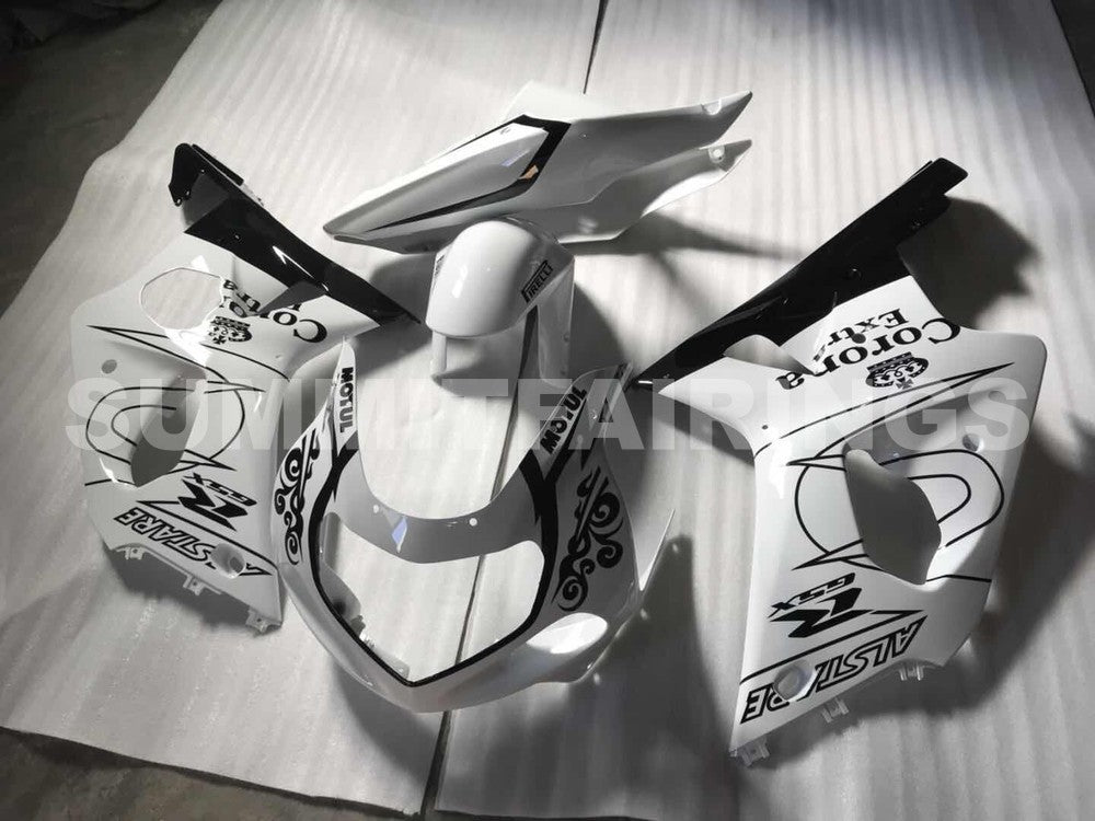 Fairings For Suzuki GSXR 1000 White & Black Corona (2000-2002)