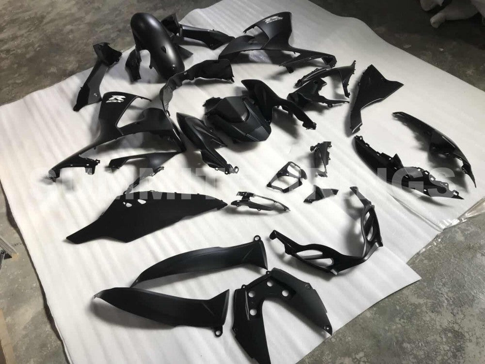Fairings For Suzuki - GSXR1000 K9 09-16 Matt Blcak & Silvery Decals