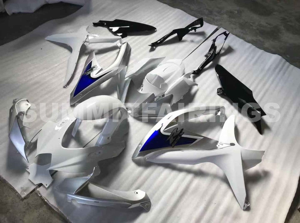 Fairings For Suzuki GSXR 600 750 Silver White GSXR (2008-2009-2010)