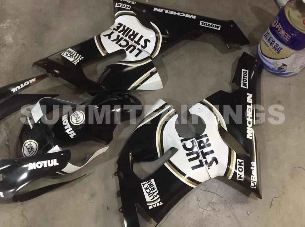 Fairings For Kawasaki ZX6R 636 Black White Ninja (2005-2006)