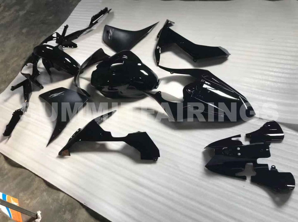 Fairings For Yamaha R1, 2007-2008 - Black & Silver Decal