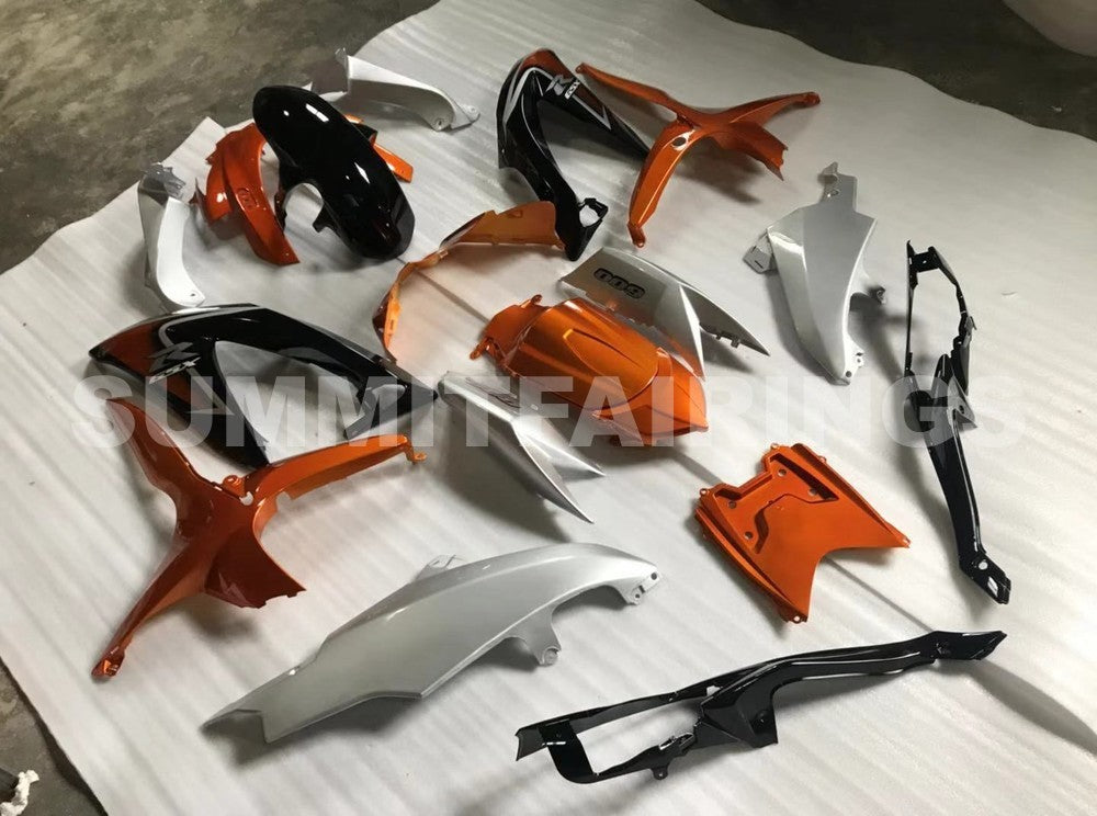 Fairings For Suzuki GSX-R600 / 750, 2008-2010 - Silver & Orange 3