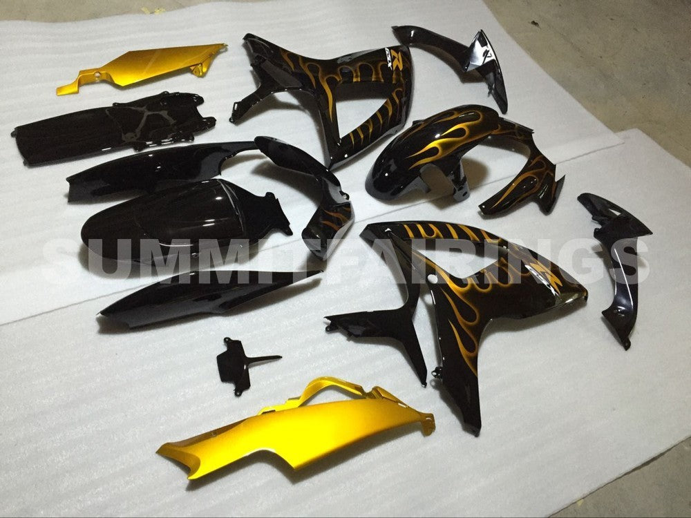 Fairings For Suzuki - GSXR600-750 K6 06-07 Gold Flame