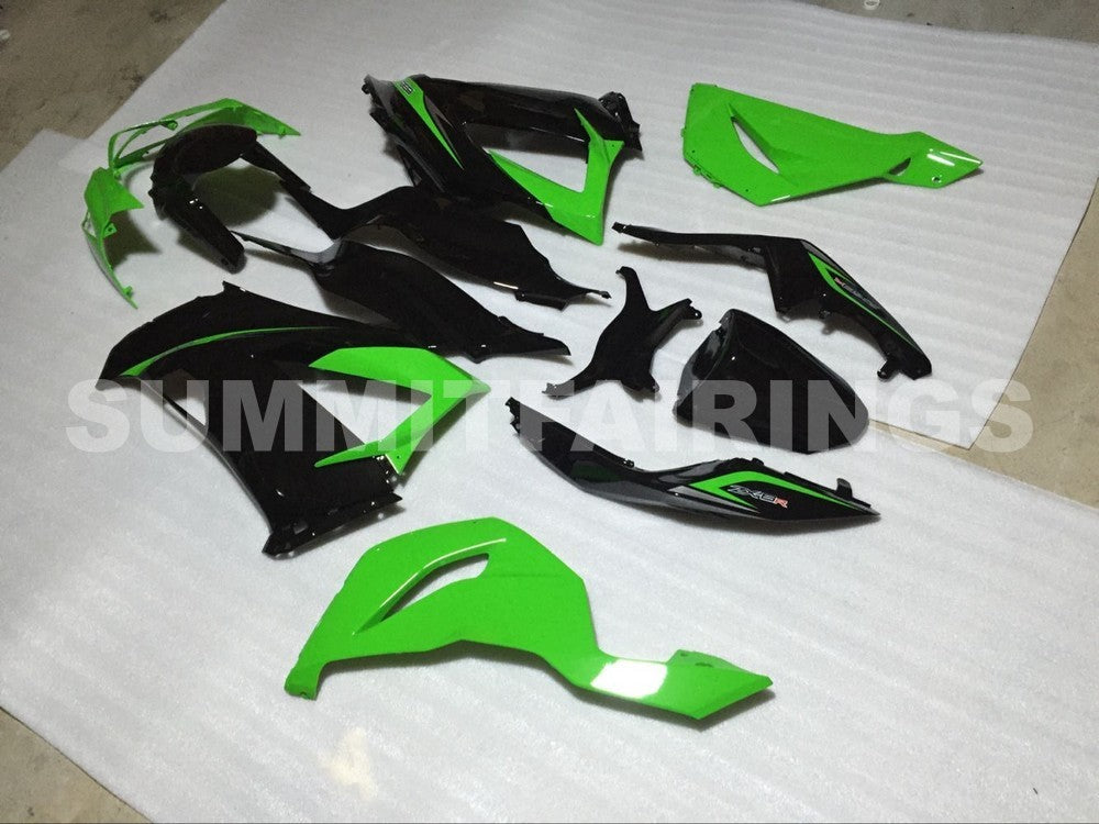 Fairings For Kawasaki ZX-6R, 2013-2018 - Green & Black